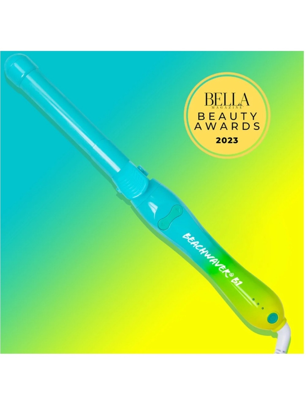 Beachwaver S1 Styling Wand in Aqua Blue Green Curling Beach Mermaid Waves Hair